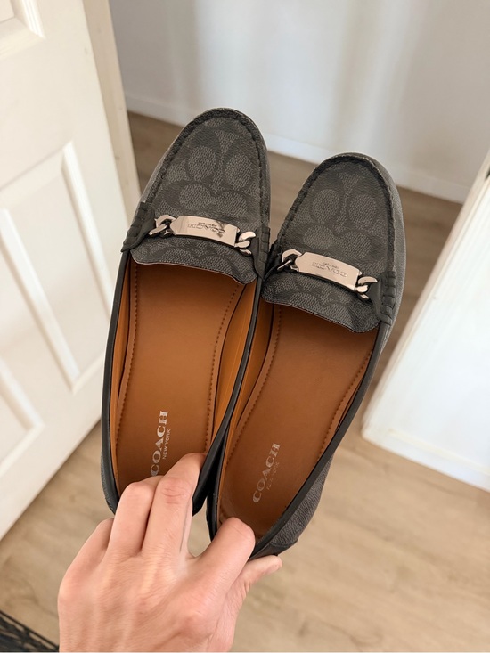 Coach Shoes - Coach Olive Signature Canvas Loafers Women’s Size 9.5B New